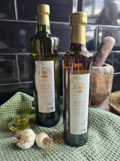 ACEITE DE OLIVA PRENSADO EN FRIO ORGANICO DE 1 LITRO