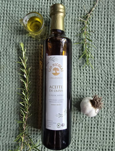 ACEITE DE OLIVA PRENSADO EN FRIO ORGANICO DE 500ml