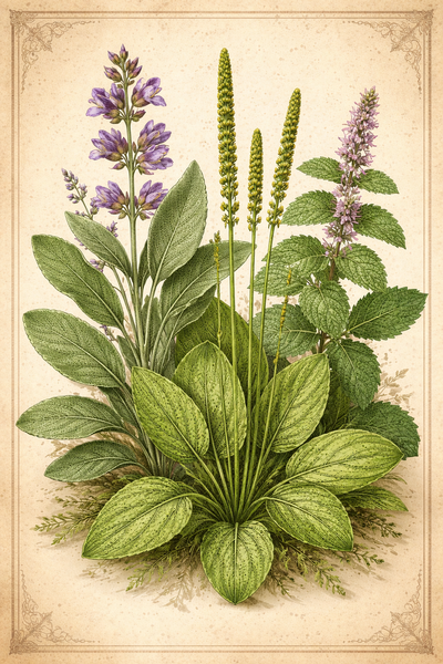 SALVIA+LLANTÉN+MENTA