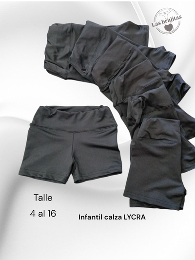Shorts Lycra infantojuvenil
