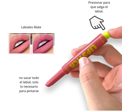 Labial Efecto Mate Lipstick Mely