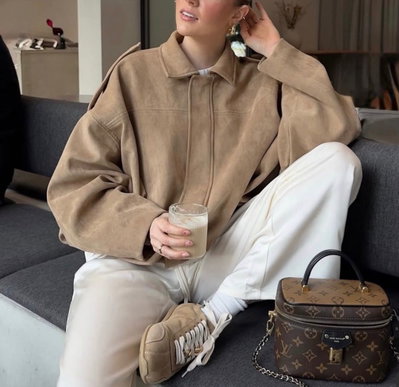 BOMBER SUEDE