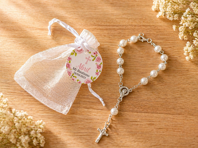 15 Denario Glam Pulsera con Bolsita y Tag
