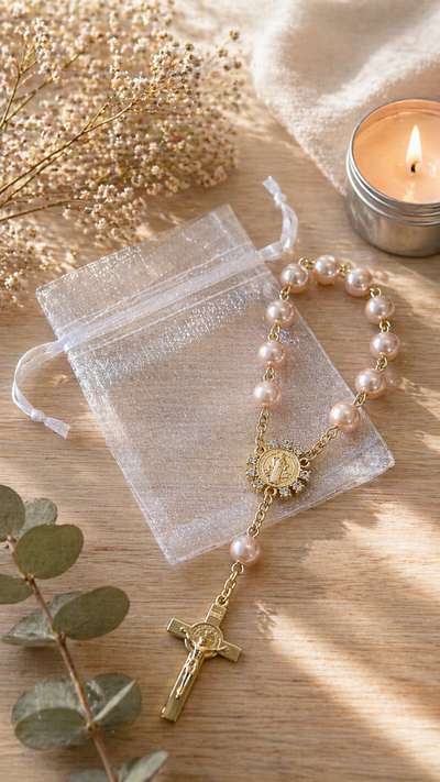 10 Denario Pulsera con Bolsita y Tag