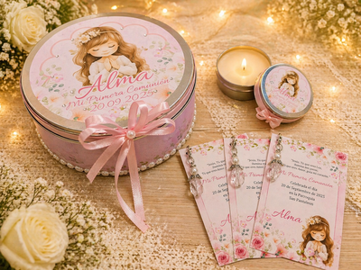 Combo 15 Velas y 15 Estampas con Colgante
