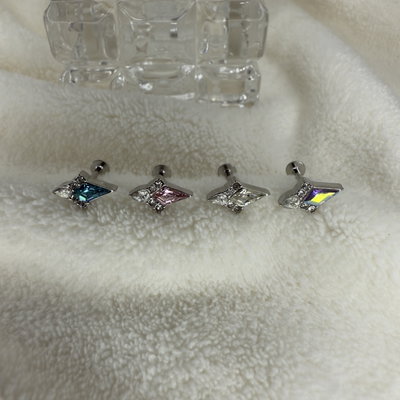 Labret diamante cristal
