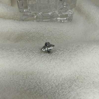 Labret punta strass doble
