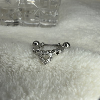 Helix barrita corazón cristal