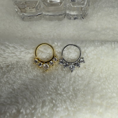 Argollita cinco strass