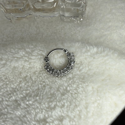 Septum doble fila strass