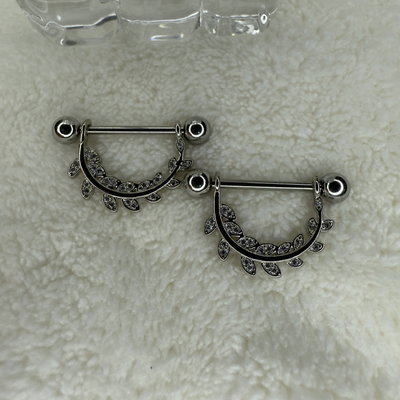 Nipple laurel strass