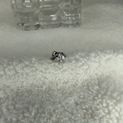 Microdermal Forma filigrana strass titanio