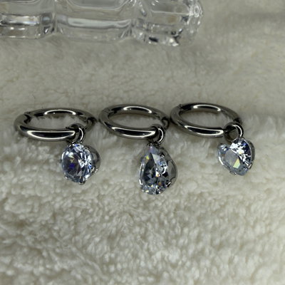 Aro strass forma colgante