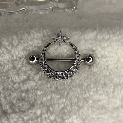 Nipple luna estrella strass