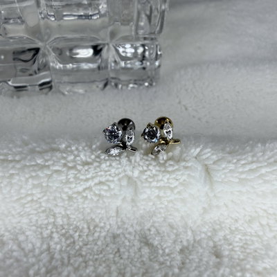 Labret rosa strass titanio