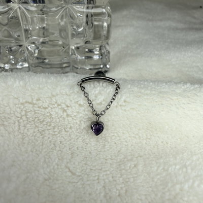 Labret cadena corazon