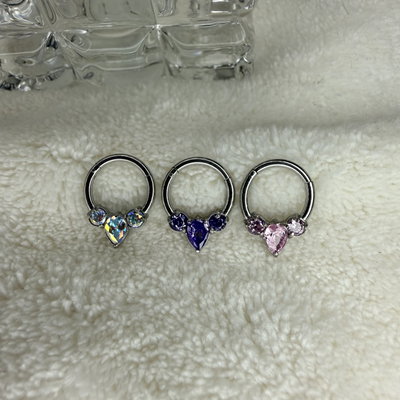 Clicker triple strass colores 