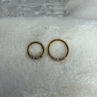 Clicker dorado mini strass