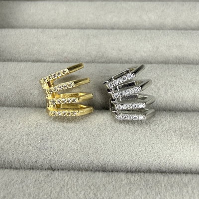 Cuff multicristal curvo