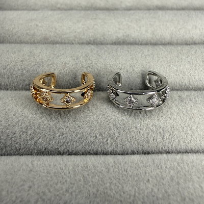 Cuff formas strass