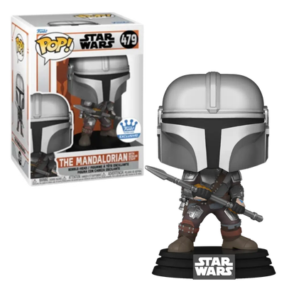 FUNKO THE MANDALORIAN WITH BESKAR STAFF 479