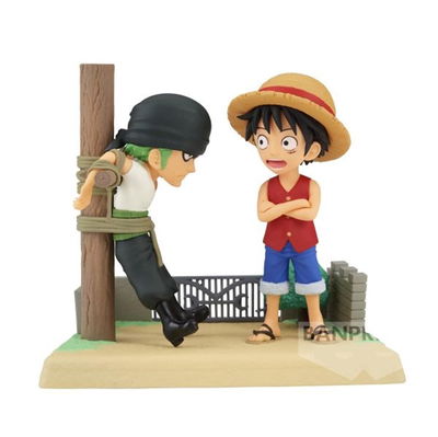 BANPRESTO  ONE PIECE LUFFY AND ZORO CHIBI SCENE