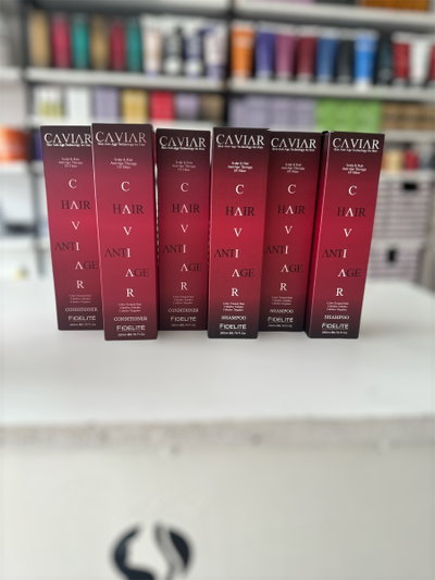 3 SHAMPOOS + 3 ACONDICIONADORES CAVIAR CABELLOS TEÑIDOS 