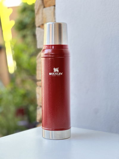 Termo BORDO de Acero Inoxidable 1 Litro / Calidad Triple AAA / Funda de Regalo!