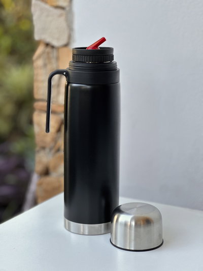 Termo Media Manija 1L Negro