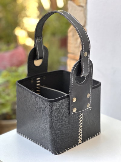 Canasta Matera Cuerina Premium