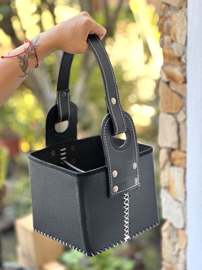 Canasta Matera Cuerina Premium