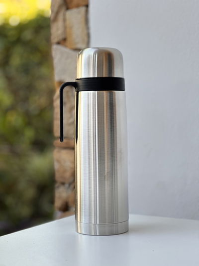Termo Media Manija 1L Plateado