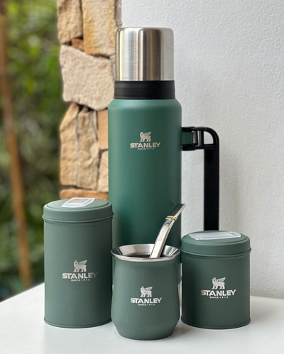 Set Matero Verde de Acero Inoxidable