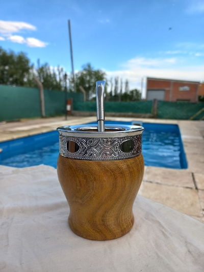 Mate Imperial de Algarrobo Virola de Alpaca