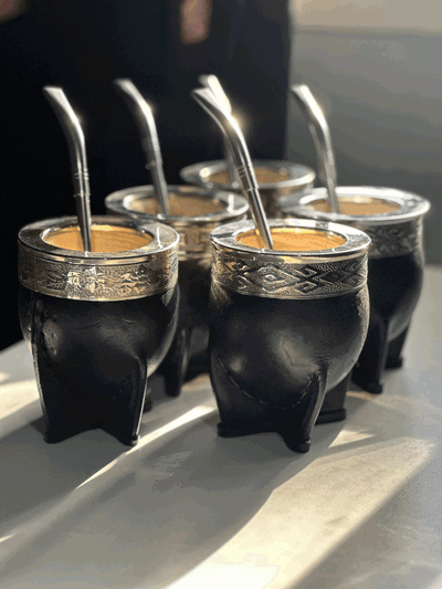 5 Mates Imperiales Guarda de Alpaca + 5 Bombillas Pico de Loro