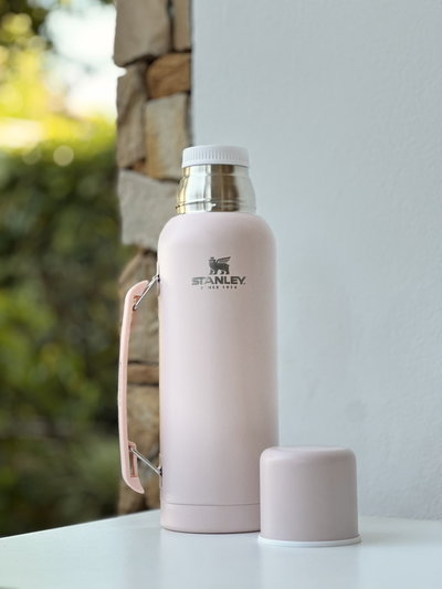 Termo Rosa de Acero Inoxidable 1 Litro / Calidad Triple AAA / Funda de Regalo!