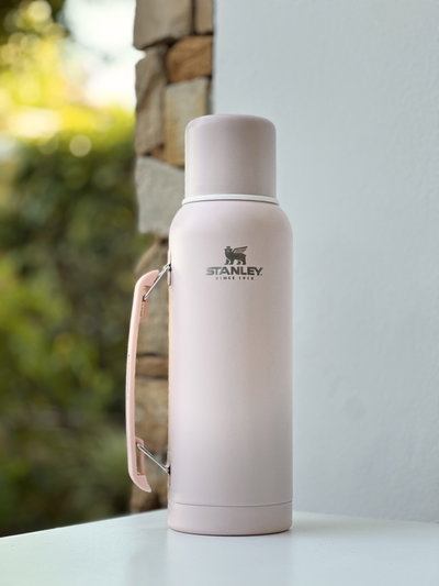 Termo Rosa de Acero Inoxidable 1 Litro / Calidad Triple AAA / Funda de Regalo!