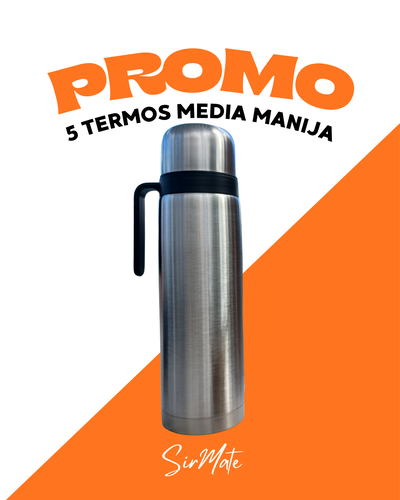 PROMO! 5 TERMOS MEDIA MANIJA