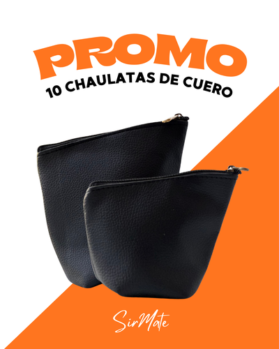 PROMO 10 CHAULATAS DE CUERO