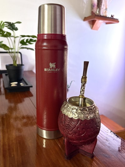 COMBO Termo Bordo y Mate Torpedo Borravino