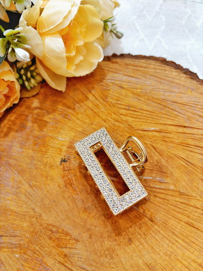 Trabita strass  rectángulo 