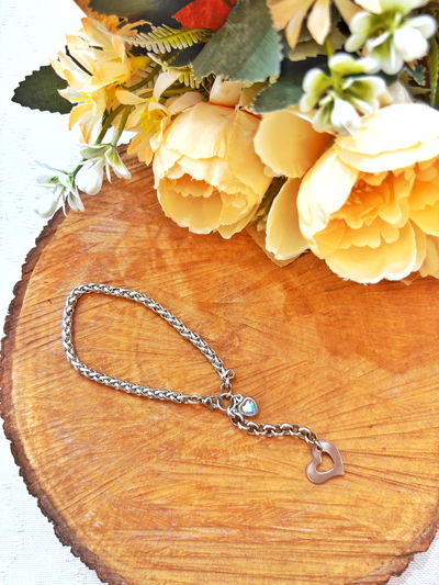 Pulsera acero corazón