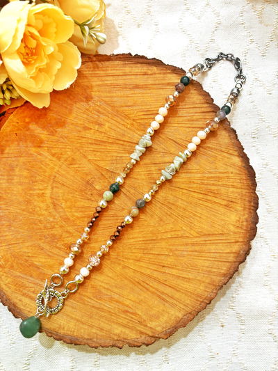 Collar Ludmi cuarzo verde 