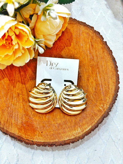 aros bijpu ostra dorados