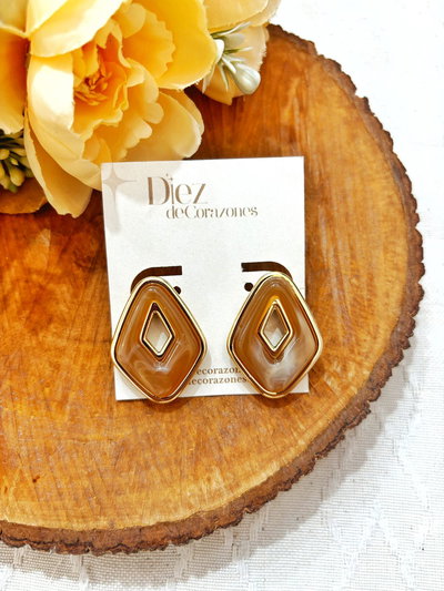 aros bijou Jenn marrones