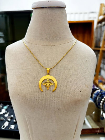 Collar Mika acero dorado