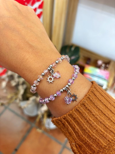 Pulsera mariposa con acero 