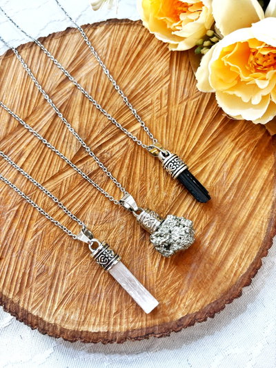 Collar Suspiro piedra 