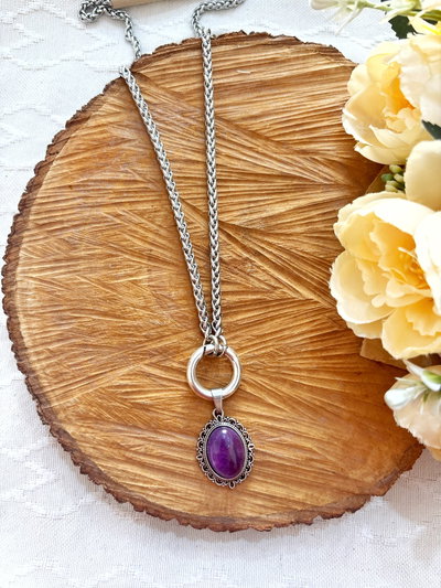 Collar Ámbar amatista