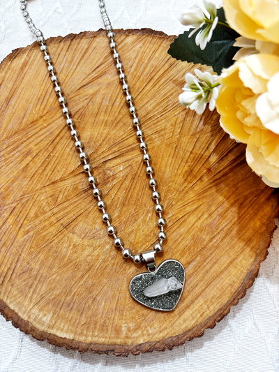 Collar Arena corazón 